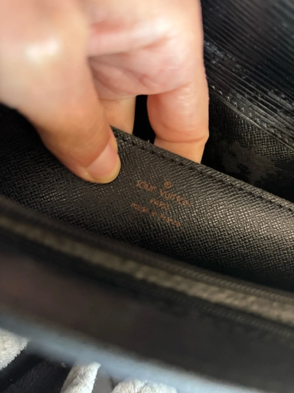 Authentic Louis Vuitton epi leather taiga briefcase